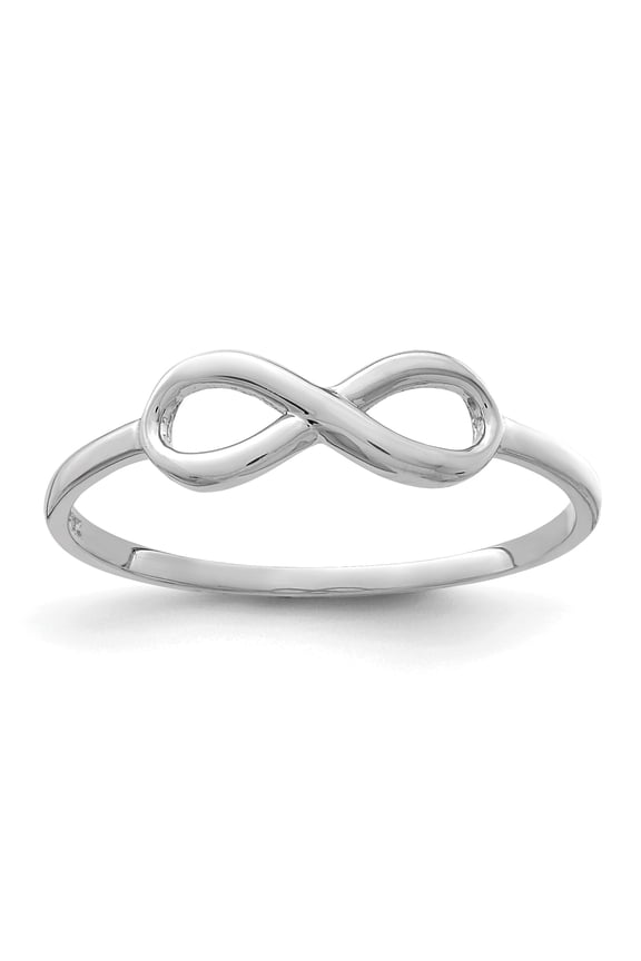 10K White Gold Infinity Ring