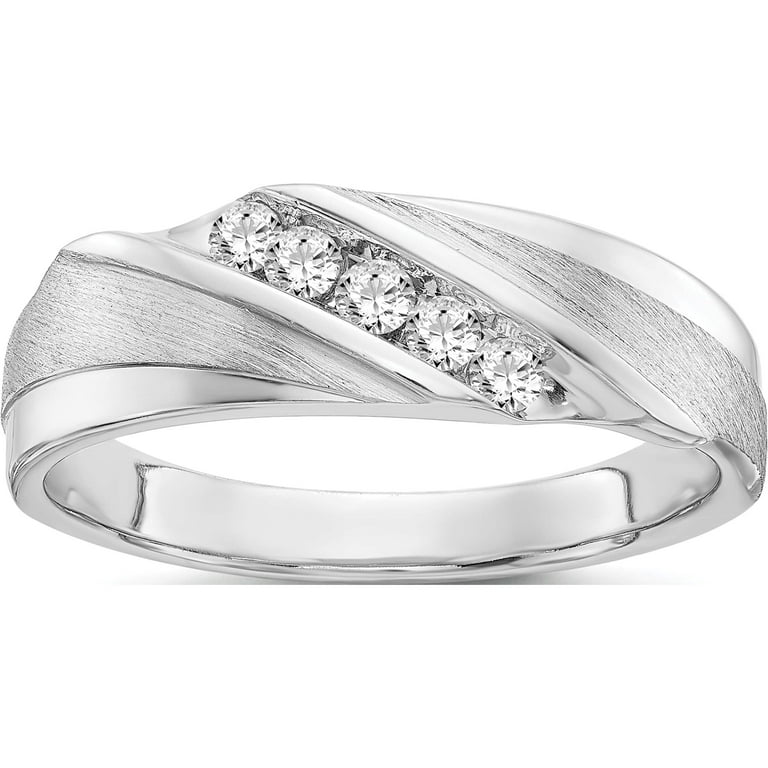 10K White Gold Lab Grown Diamond, SI1/SI2, G H I, Men's Ring 10K White Gold Lab Grown Diamond, SI1/SI2, G H I, Men's Ring