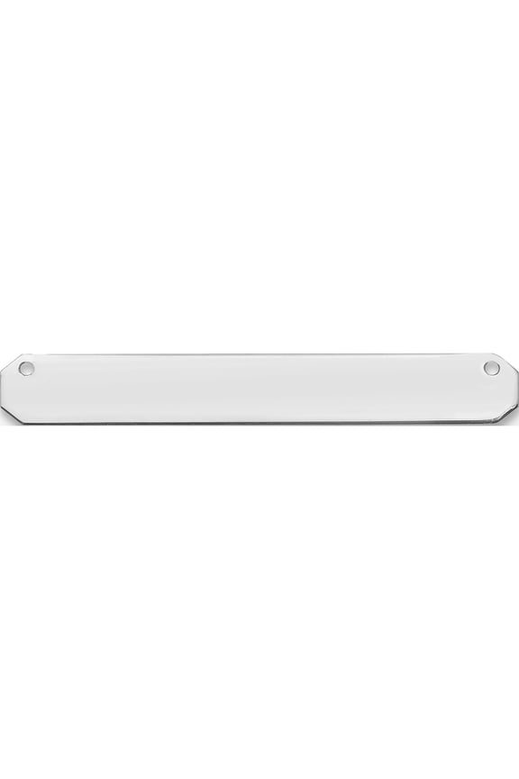 10K White Gold Medium Blank Bar