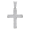 thumbnail image 1 of 10K White Gold Mens Diamond Cross Necklace Pendant 1-3/8 Ctw., 1 of 2