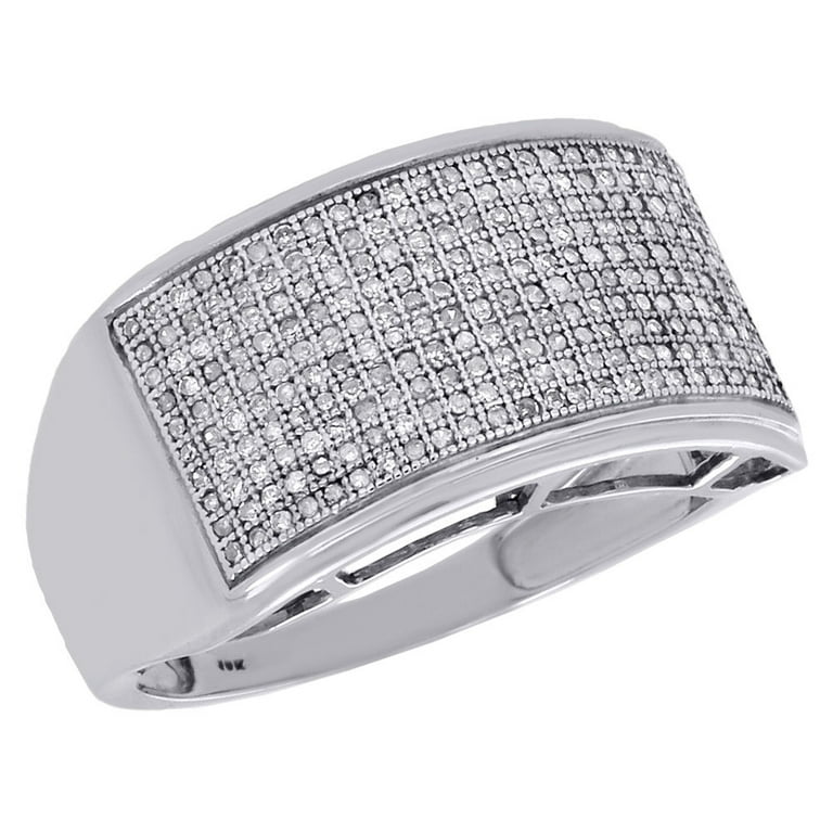 LADIES BAND 0.50CT ROUND DIAMOND 10K WHITE GOLD LADIES BAND 0.50CT ROUND DIAMOND 10K WHITE GOLD