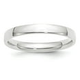 thumbnail image 1 of 10K White Gold Ring Band Wedding Comfort 3mm LTW Fit Size 10.5, 1 of 3