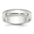 thumbnail image 1 of 10K White Gold Ring Band Wedding Milgrain Standard Half Round, 1 of 4