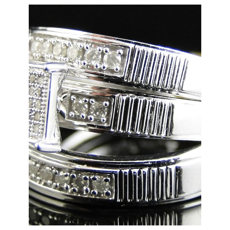 LADIES TRIOS SET 0.33CT ROUND DIAMOND 10K YELLOW GOLD LADIES TRIOS SET 0.33CT ROUND DIAMOND 10K YELLOW GOLD