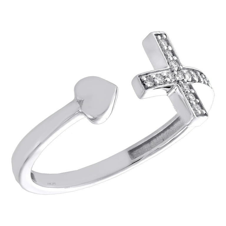 LADIES RING 0.10CT ROUND DIAMOND 10K WHITE GOLD LADIES RING 0.10CT ROUND DIAMOND 10K WHITE GOLD