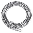thumbnail image 1 of 10K White Gold Solid Franco Box Chain Closed Link 2.25 Necklace 22 Inches, 1 of 6