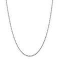 thumbnail image 1 of 10K White Gold chain Rope Diamond-cut 20 in 2.75 mm, 1 of 5