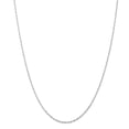 thumbnail image 1 of 10K White Gold chain Rope Diamond-cut 24 in 2.5 mm, 1 of 5