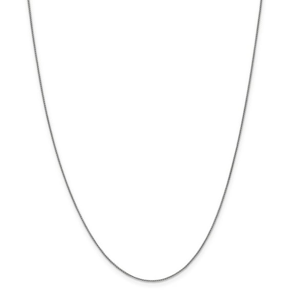 10K White Gold chain Spiga (Wheat) 18 in 0.8 mm WG .8mm