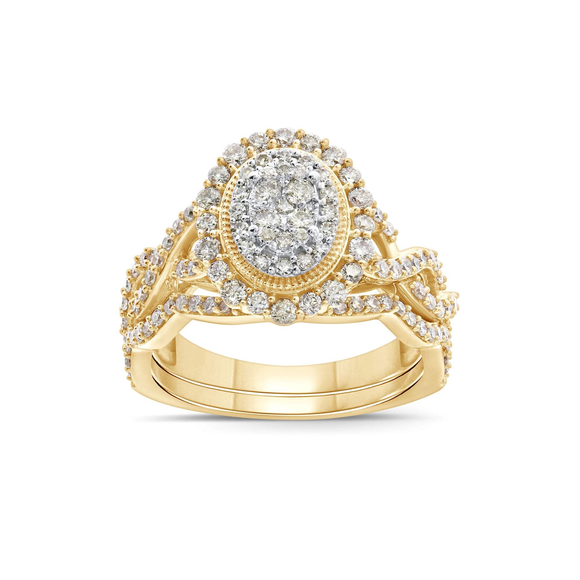 10K YELLOW GOLD 1.10 CARAT WOMEN REAL DIAMOND ENGAGEMENT RING WEDDING 10K YELLOW GOLD 1.10 CARAT WOMEN REAL DIAMOND ENGAGEMENT RING WEDDING