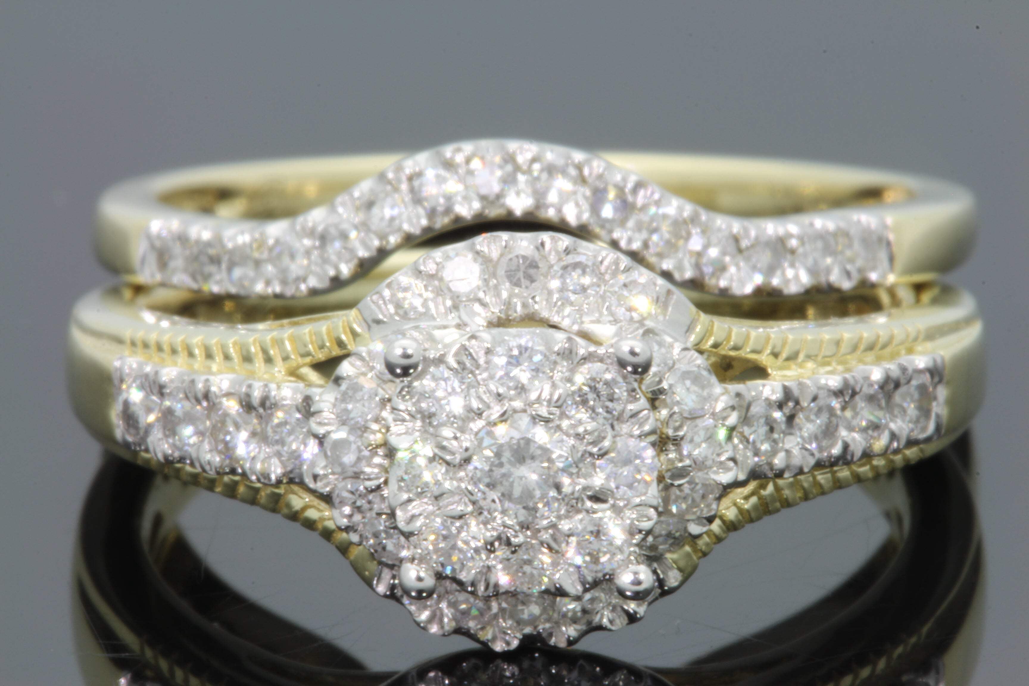 Wholesale Diamonds 10K Yellow Gold .60 Carat Women Diamond Engagement