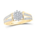 thumbnail image 1 of 10kt Yellow Gold Womens Round Diamond Fashion Ring 1/5 Cttw, 1 of 1