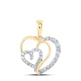 thumbnail image 1 of 10K YELLOW GOLD ROUND DIAMOND HEART NICOLES DREAM COLLECTION PENDANT 1/4 CTTW, 1 of 1