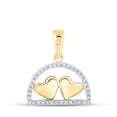 thumbnail image 1 of 10K YELLOW GOLD ROUND DIAMOND HEART PENDANT 1/10 CTTW, 1 of 1