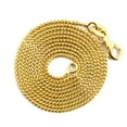 thumbnail image 1 of 10K Yellow Gold 1.1mm Solid Diamond Cut Franco Chain Necklace (26"), 1 of 4
