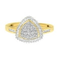 thumbnail image 1 of 10K Yellow Gold 1/2ct TDW Round and Baguette cut Diamond Ballerina Ring (I-J,SI1-SI2), 1 of 7