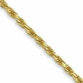 thumbnail image 1 of 10K Yellow Gold 1.3mm D/C Machine Made Rope Chain (18 X 1.3) In India 10m012-18, 1 of 5