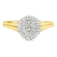 thumbnail image 1 of 10K Yellow Gold 1/4ct. TDW Diamond Cluster Ring(I-J, I2-I3), 1 of 6