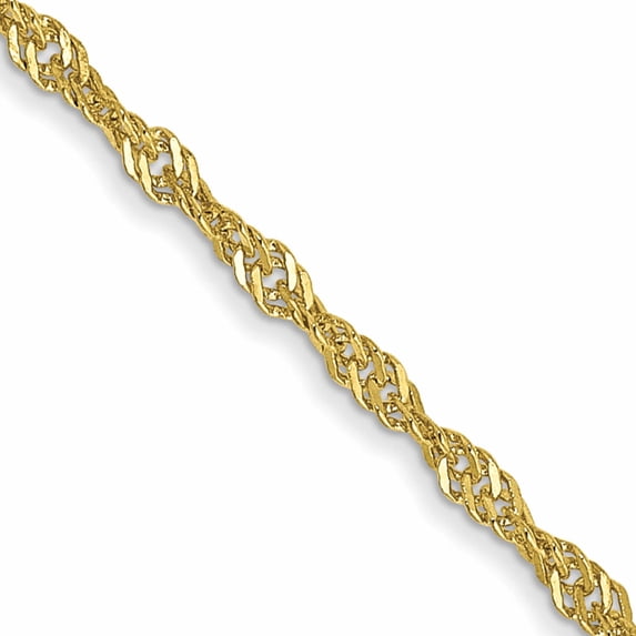10K Yellow Gold 1.4mm Singapore Chain (16 X 1.4) Made In South Africa 10pe52-16