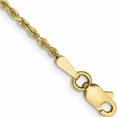 thumbnail image 1 of 10K Yellow Gold 1.5mm Diamond-Cut Rope Chain Anklet (9 X 1.5) Made In Peru 10k012-9, 1 of 4