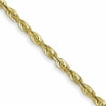 thumbnail image 1 of 10K Yellow Gold 1.5mm Extra-Light D/C Rope Chain (24 X 1.5) Made In Peru 10ex012-24, 1 of 5