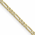 thumbnail image 1 of 10K Yellow Gold 1.75mm Flat Figaro Chain (22 X 1.75) Made In South Africa 10fg050-22, 1 of 5