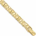 thumbnail image 1 of 10K Yellow Gold 10.0mm Nugget Bracelet (8 X 10) Made In United States 10n10-8, 1 of 5