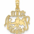 thumbnail image 1 of 10K Yellow Gold 100% Aquarius Charm (17.65 X 14.5) Made In United States -Jewelry By Sweet Pea, 1 of 5