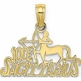 thumbnail image 1 of 10K Yellow Gold 100% Sagittarius Charm (14 X 17.4) Made In United States -Jewelry By Sweet Pea, 1 of 5