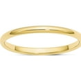 thumbnail image 1 of 10K Yellow Gold 10Ky 2mm Half Round Band Size 6 Made In United States 1hr020-6, 1 of 5