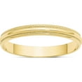 thumbnail image 1 of 10K Yellow Gold 10Ky 3mm Ltw Milgrain Half Round Band Size 14 Made In United States 1ml030-14, 1 of 5