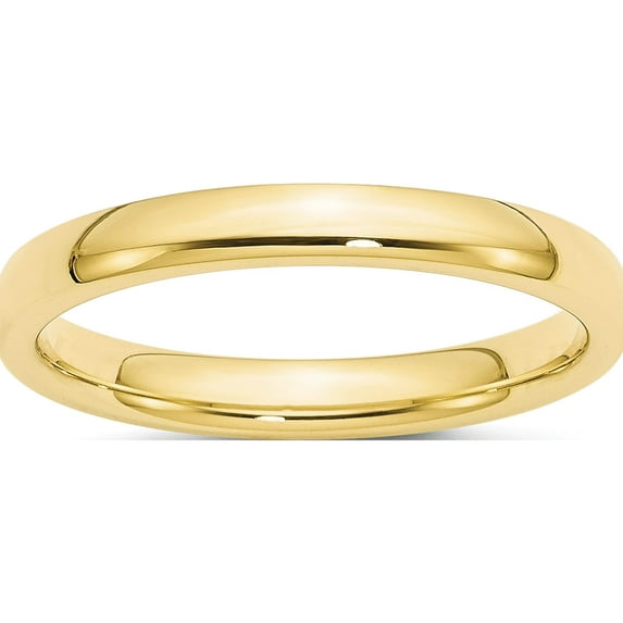 10K Yellow Gold 10Ky 3mm Standard Comfort Fit Band Size 10 Made In United States 1cf030-10