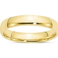 thumbnail image 1 of 10K Yellow Gold 10Ky 4mm Ltw Comfort Fit Band Size 5.5 Made In United States 1cfl040-5.5, 1 of 5