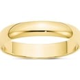 thumbnail image 1 of 10K Yellow Gold 10Ky 4mm Ltw Half Round Band Size 11.5 Made In United States 1hrl040-11.5, 1 of 5