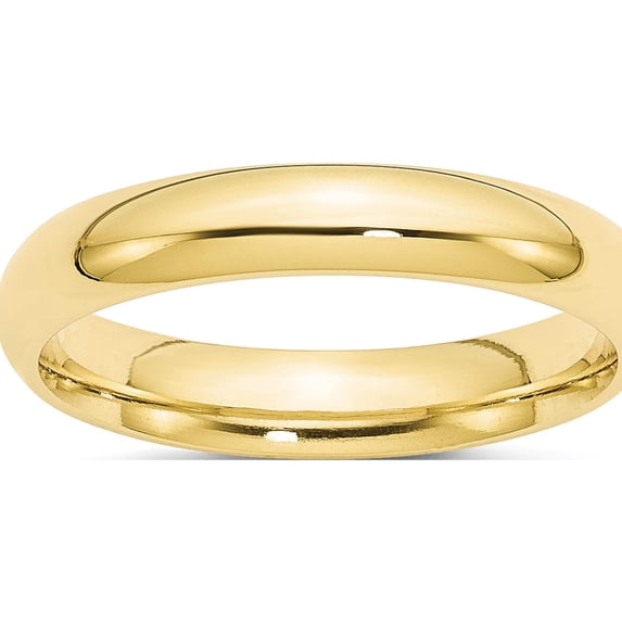 10K Yellow Gold 10Ky 4mm Standard Comfort Fit Band Size 10 Made In United States 1cf040-10
