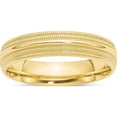 thumbnail image 1 of 10K Yellow Gold 10Ky 5mm Double Milgrain Comfort Fit Band Size 11.5 Made In United States 1dmc050-11.5, 1 of 5