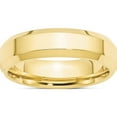 thumbnail image 1 of 10K Yellow Gold 10Ky 6mm Bevel Edge Comfort Fit Band Size 10 Made In United States 1bec060-10, 1 of 5
