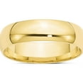 thumbnail image 1 of 10K Yellow Gold 10Ky 6mm Ltw Comfort Fit Band Size 6 Made In United States 1cfl060-6, 1 of 5