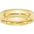 thumbnail image 1 of 10K Yellow Gold 10Ky 6mm Milgrain Comfort Fit Band Size 12.5 Made In United States 1mc060-12.5, 1 of 5