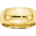 thumbnail image 1 of 10K Yellow Gold 10Ky 8mm Standard Comfort Fit Band Size 13 Made In United States 1cf080-13, 1 of 5