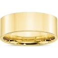 thumbnail image 1 of 10K Yellow Gold 10Ky 8mm Standard Flat Comfort Fit Band Size 13 Made In United States 1flc080-13, 1 of 5