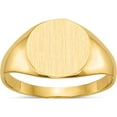 thumbnail image 1 of 10K Yellow Gold 10Ky 9.5X10.0Mm Closed Back Signet Ringsize 5.25 (Width 2 To 9.8) - Jbsp, 1 of 5