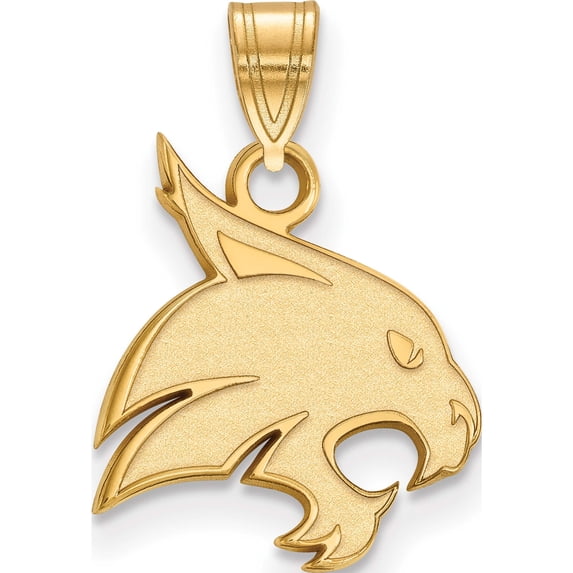 10K Yellow Gold 10Ky Logoart Texas State University Medium Pendant (21 X 13) Made In United States 1y003tst