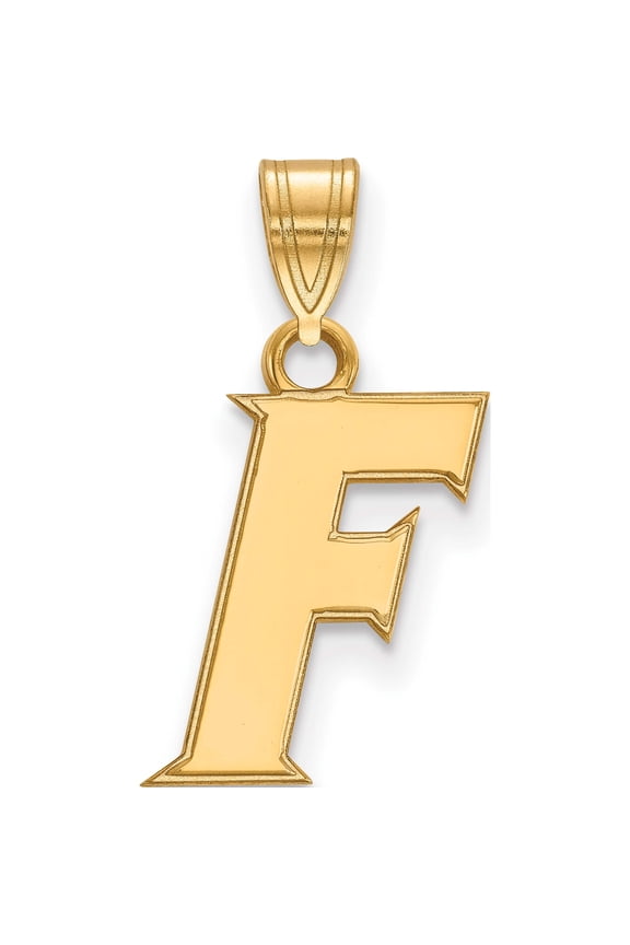 10K Gold LogoArt University of Florida Letter F Small Pendant