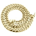 thumbnail image 1 of 10K Yellow Gold 12.50mm Solid Miami Cuban Link Chain Box Clasp Necklace 26 Inch, 1 of 7
