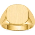 thumbnail image 1 of 10K Yellow Gold 13.5 X15.0Mm Open Back Mens Signet Ringsize 10 (Width 3 To 14.3) - Jbsp, 1 of 5
