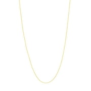 JEWELRY ADDICT 10K Yellow Gold 16" 0.65mm Replacement Rope Chain Necklace w/ 5mm Spring Ring - Women