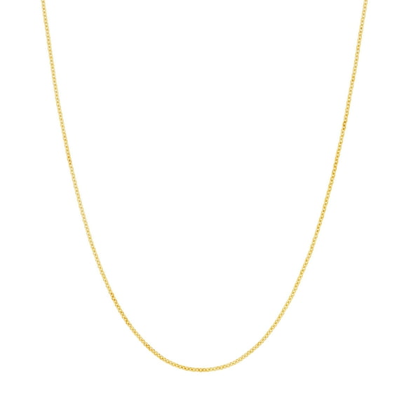 10K Yellow Gold 16" 1.05mm Tight Cable Chain Necklace w/ Lobster Lock - Women