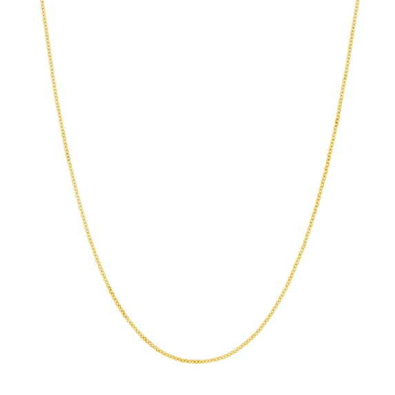 10K Yellow Gold 16" 1.05mm Tight Cable Chain Necklace w/ Lobster Lock - Women