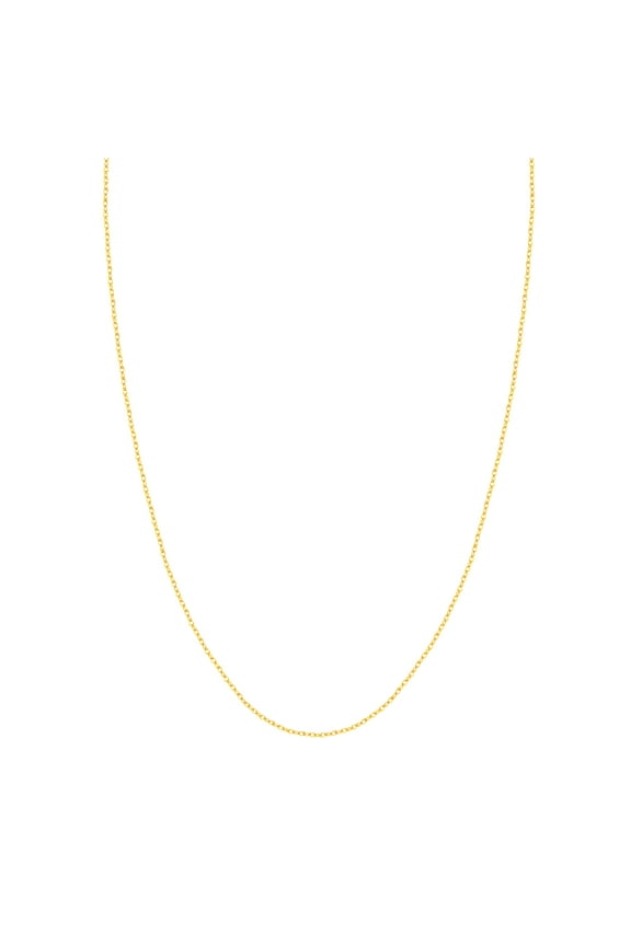 10K Yellow Gold 18" 1.20mm Replacement Rope Chain Necklace w/ 5.5mm Spring Ring - Women